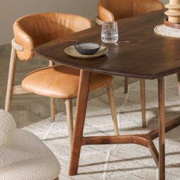 Lexa Dining Chair, Brown Leather - Barker & Stonehouse - thumbnail 4