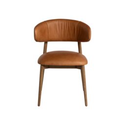 Lexa Dining Chair, Brown Leather - Barker & Stonehouse - thumbnail 5