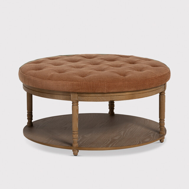 Downton Coffee Table, Round, Orange Wood - Barker & Stonehouse - image 1
