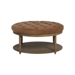 Downton Coffee Table, Round, Orange Wood - Barker & Stonehouse - thumbnail 2