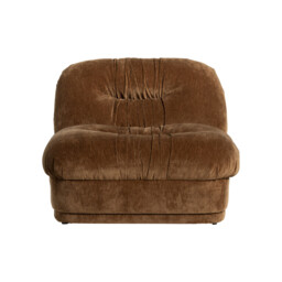 Nicolo 1 Seater Armchair, Brown Fabric - Barker & Stonehouse - thumbnail 3