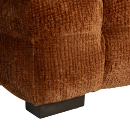 Lenor Textured Fabric Stool, Orange Boucle - Barker & Stonehouse - thumbnail 6