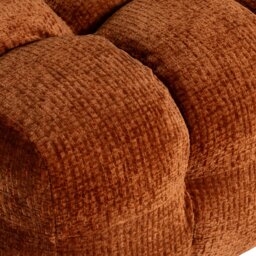 Lenor Textured Fabric Stool, Orange Boucle - Barker & Stonehouse - thumbnail 5