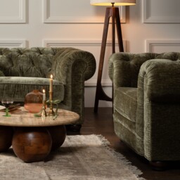 Everett Club Armchair, Green - Barker & Stonehouse - thumbnail 4