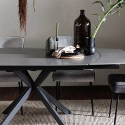 Galini Stone Extending Dining Table Grey - Barker & Stonehouse - thumbnail 2