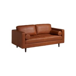 Hemingway Large 2 Seater Sofa, Brown Leather - Barker & Stonehouse - thumbnail 3