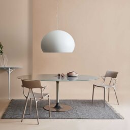 Kartell Thierry XXL Oval Table 192x118x72 Grey, Round Glass - Barker & Stonehouse - thumbnail 2