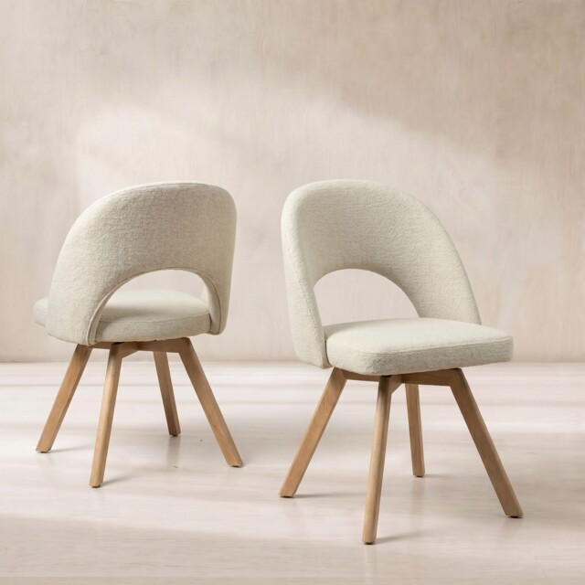 Kerr Dining Chair, Neutral Fabric - Barker & Stonehouse - image 1
