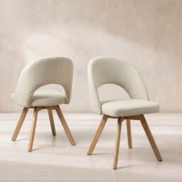 Kerr Dining Chair, Neutral Fabric - Barker & Stonehouse - thumbnail 1