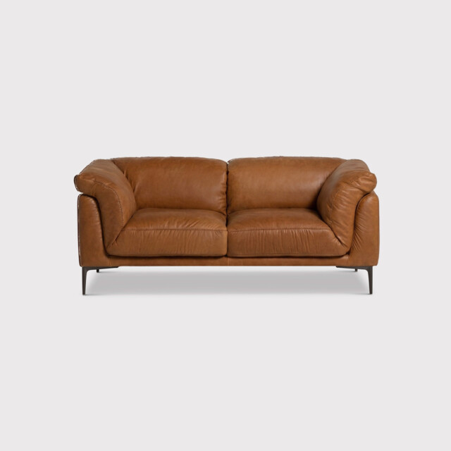 Epping 2 Seater Sofa 186X99X80Cm, Brown Leather - Barker & Stonehouse - image 1
