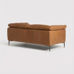 Epping 2 Seater Sofa 186X99X80Cm, Brown Leather - Barker & Stonehouse - thumbnail 5