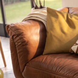 Epping 2 Seater Sofa 186X99X80Cm, Brown Leather - Barker & Stonehouse - thumbnail 6