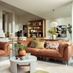 Epping 2 Seater Sofa 186X99X80Cm, Brown Leather - Barker & Stonehouse - thumbnail 2
