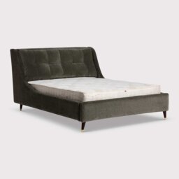 Raul Double Bed Frame, Green Velvet - Barker & Stonehouse - thumbnail 1