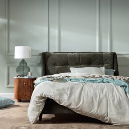 Raul Double Bed Frame, Green Velvet - Barker & Stonehouse - thumbnail 2