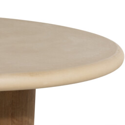 Old Java Panama Round Coffee Table 100X100X40Cm, Round, Brown Stone Effect - Barker & Stonehouse - thumbnail 3