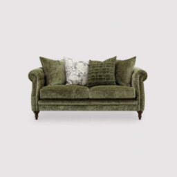 Norcot 2 Seater Sofa Scatter Back, Green Fabric - Barker & Stonehouse