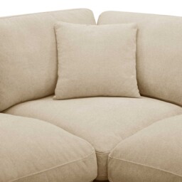 Monaco Corner 4pcs: 2Corner1- Elite Sand G0401710U Modular Sofa, Neutral Fabric - Barker & Stonehouse - thumbnail 5