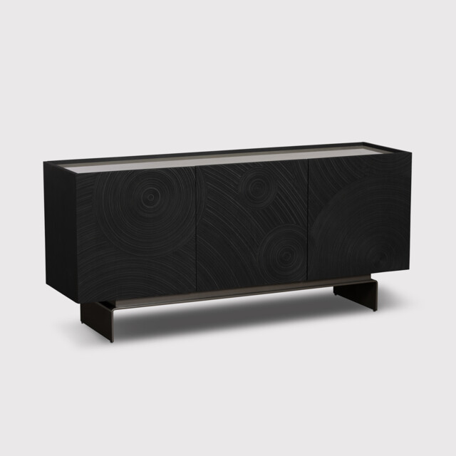 Halcyon Wide Sideboard 170X45X77.5 Cm, Black Wood - Barker & Stonehouse - image 1