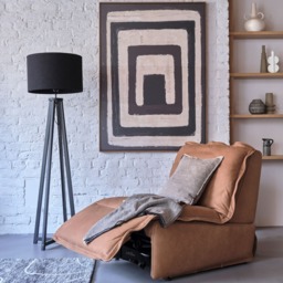 Black Tapered Floor Lamp Wood - Barker & Stonehouse - thumbnail 2