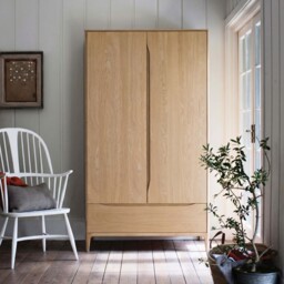 Ercol Rimini 2 Door Wardrobe, Neutral Oak - Barker & Stonehouse - thumbnail 2