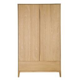 Ercol Rimini 2 Door Wardrobe, Neutral Oak - Barker & Stonehouse - thumbnail 4