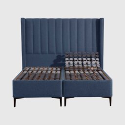 Tempur Suffolk King Slim Disc Adj Divan Bed, Blue Fabric - Barker & Stonehouse - thumbnail 2