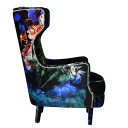 Timothy Oulton Manor Armchair, Black Fabric - Barker & Stonehouse - thumbnail 4