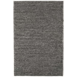 Flori Woven Charcoal 120x170cm Rug, Square, Grey Wool Blend - W120cm - Barker & Stonehouse - thumbnail 1