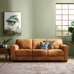 Houston 3 Seater Sofa, Brown Leather - Barker & Stonehouse - thumbnail 2