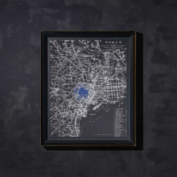 Timothy Oulton Savoy Maps Tokyo Art Wood - Barker & Stonehouse - thumbnail 2