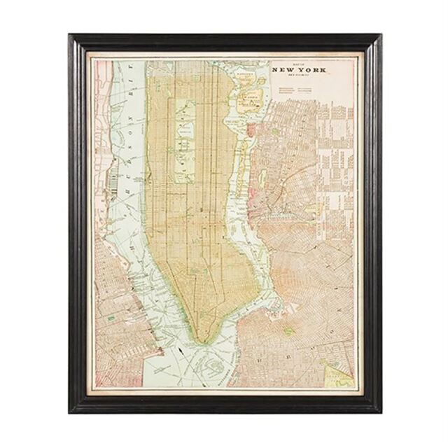 Timothy Oulton Maps New York Art Wood - Barker & Stonehouse - image 1