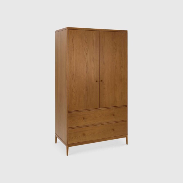 Ercol Salina 2 Door Wardrobe, Neutral Wood - Barker & Stonehouse - image 1