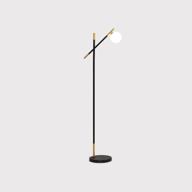 Black & Gold Orb Floor Lamp Metal - Barker & Stonehouse - image 1