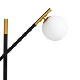 Black & Gold Orb Floor Lamp Metal - Barker & Stonehouse - thumbnail 3
