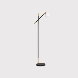 Black & Gold Orb Floor Lamp Metal - Barker & Stonehouse - thumbnail 2
