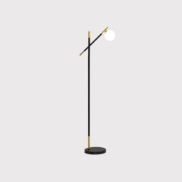 Black & Gold Orb Floor Lamp Metal - Barker & Stonehouse - thumbnail 1