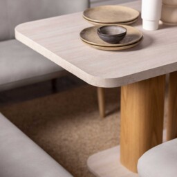 Harbour Dining Corner Set Right, Neutral Stone Effect - Barker & Stonehouse - thumbnail 4
