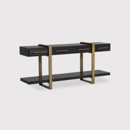 Lysa 3 Drawer Console Sideboard, Brown Oak - Barker & Stonehouse