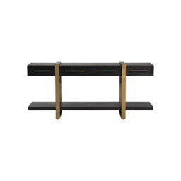 Lysa 3 Drawer Console Sideboard, Brown Oak - Barker & Stonehouse - thumbnail 3