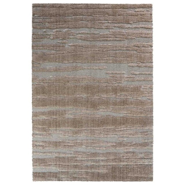 Bronze Etch Rug 160x230cm, Square, Brown Polyester - Barker & Stonehouse