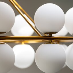 Multi White Globe Chandelier, Gold Glass - Barker & Stonehouse - thumbnail 4