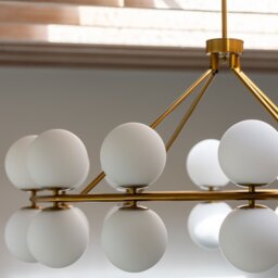 Multi White Globe Chandelier, Gold Glass - Barker & Stonehouse - thumbnail 3