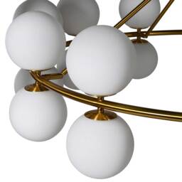 Multi White Globe Chandelier, Gold Glass - Barker & Stonehouse - thumbnail 5