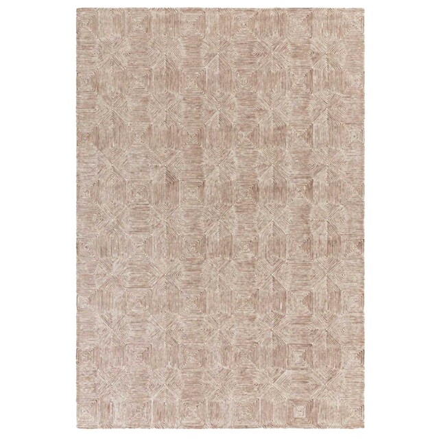 Kensington Terracotta120x170cm Rug, Square, Brown Wool Blend - Barker & Stonehouse