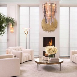 Eichholtz Kelly Armchair, White Fabric - Barker & Stonehouse - thumbnail 2