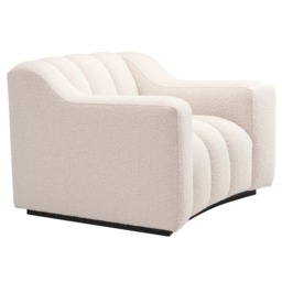 Eichholtz Kelly Armchair, White Fabric - Barker & Stonehouse - thumbnail 5