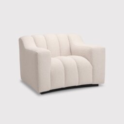 Eichholtz Kelly Armchair, White Fabric - Barker & Stonehouse
