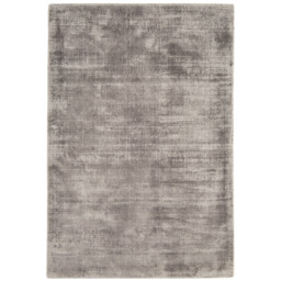 Tyde Silver 120x170cm Rug, Square Viscose - W120cm - Barker & Stonehouse