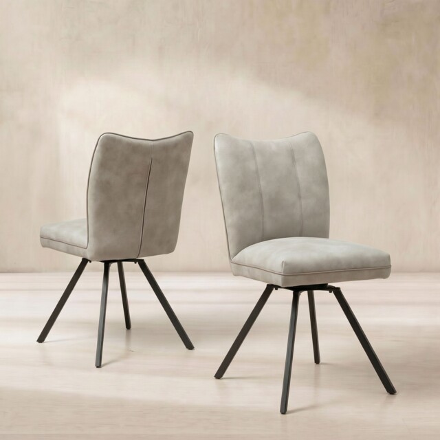 Bridgford Swivel Dining Chair, Neutral - Barker & Stonehouse - image 1